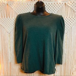 Mango  Basics long sleeved sweater. Size: Small Color: Green